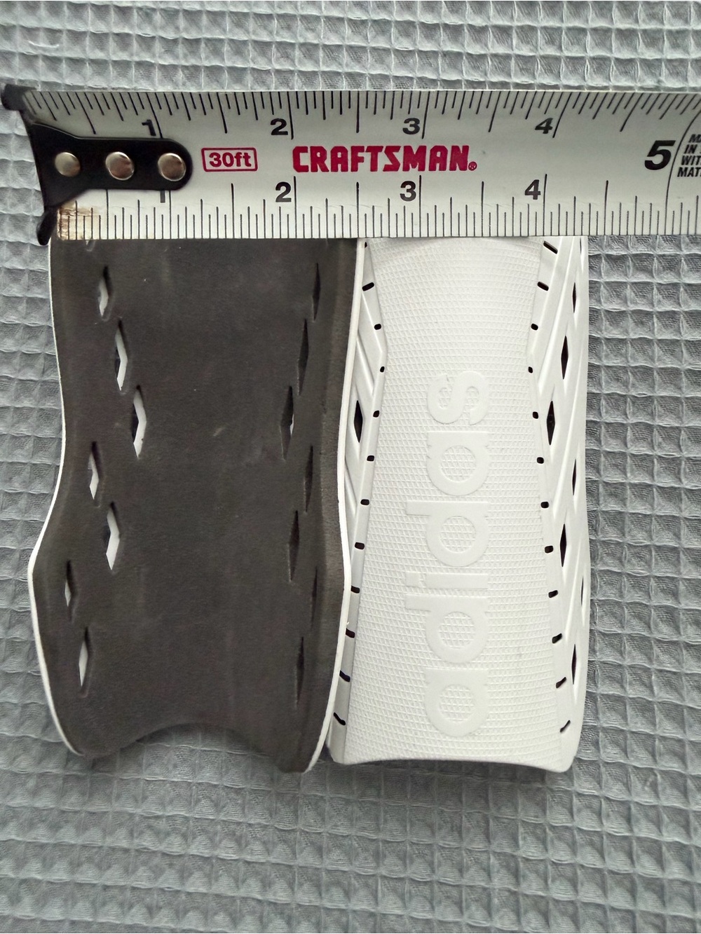 adidas White and Black Soccer Shin Guards - Picture 4 of 6
